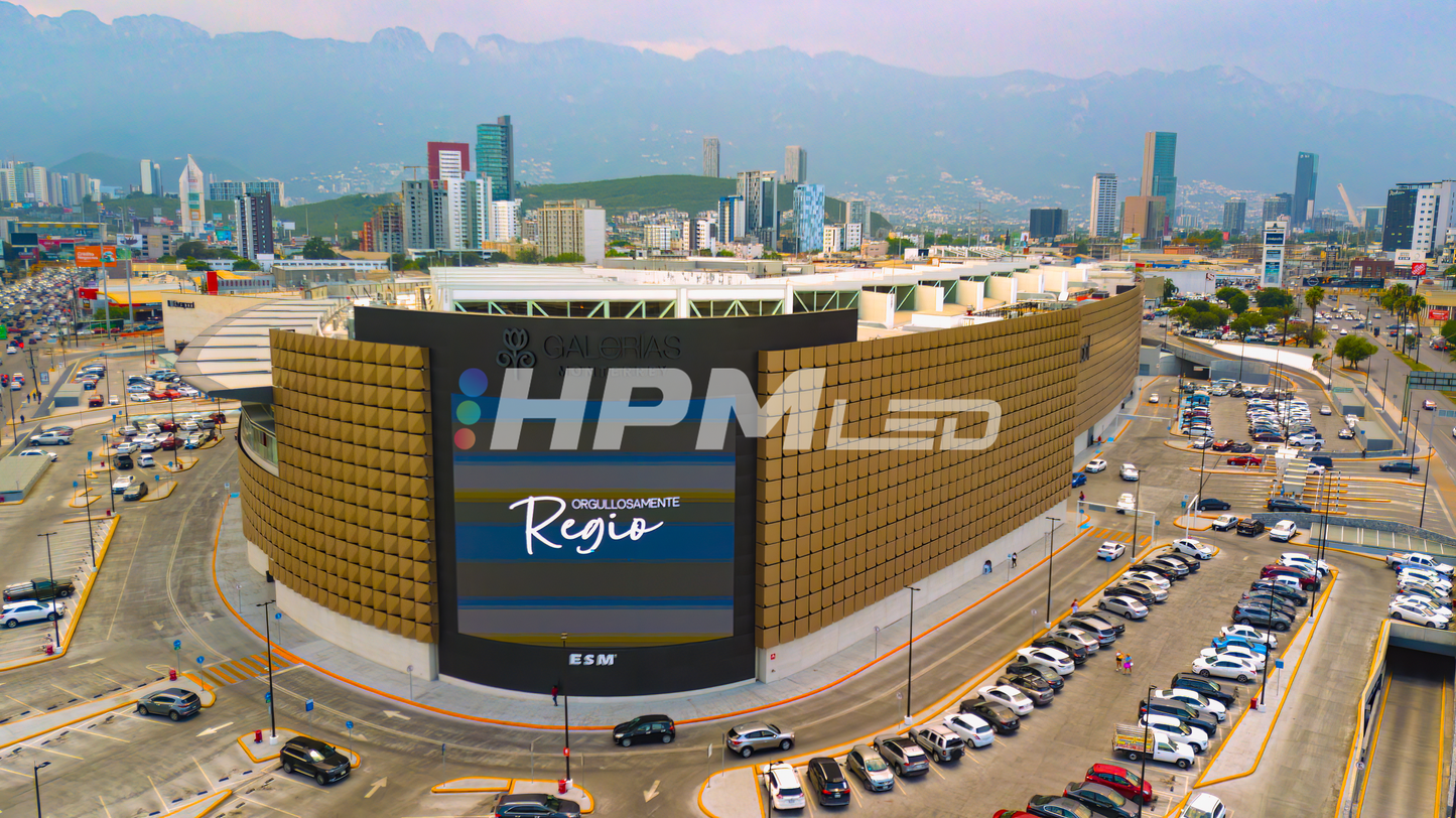 Proyecto Pantalla LED HPMLED Galerías Mty